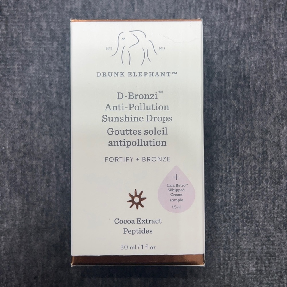 Drunk Elephant D Bronzi Anti Pollution Sunshine Drops NEW FULL SZ & LALA